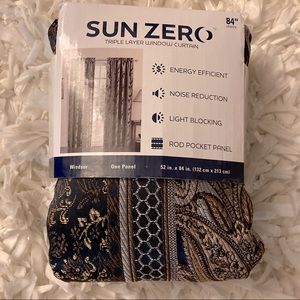 Sun Zero Triple Layer Window Curtains